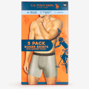 5 PACK STRETCH BOXER BRIEFS